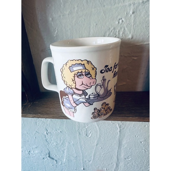 Kiln Craft Other - Rare Vintage 1980 Miss‎ Piggy Tea For Two Kiln Craft Mug Muppets Henson